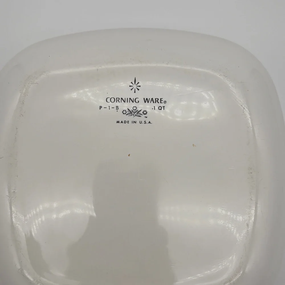 Pre-Owned Vintage Pyrex P-1-B CorningWare Blue Cornflower 1Quart Casserole Dish